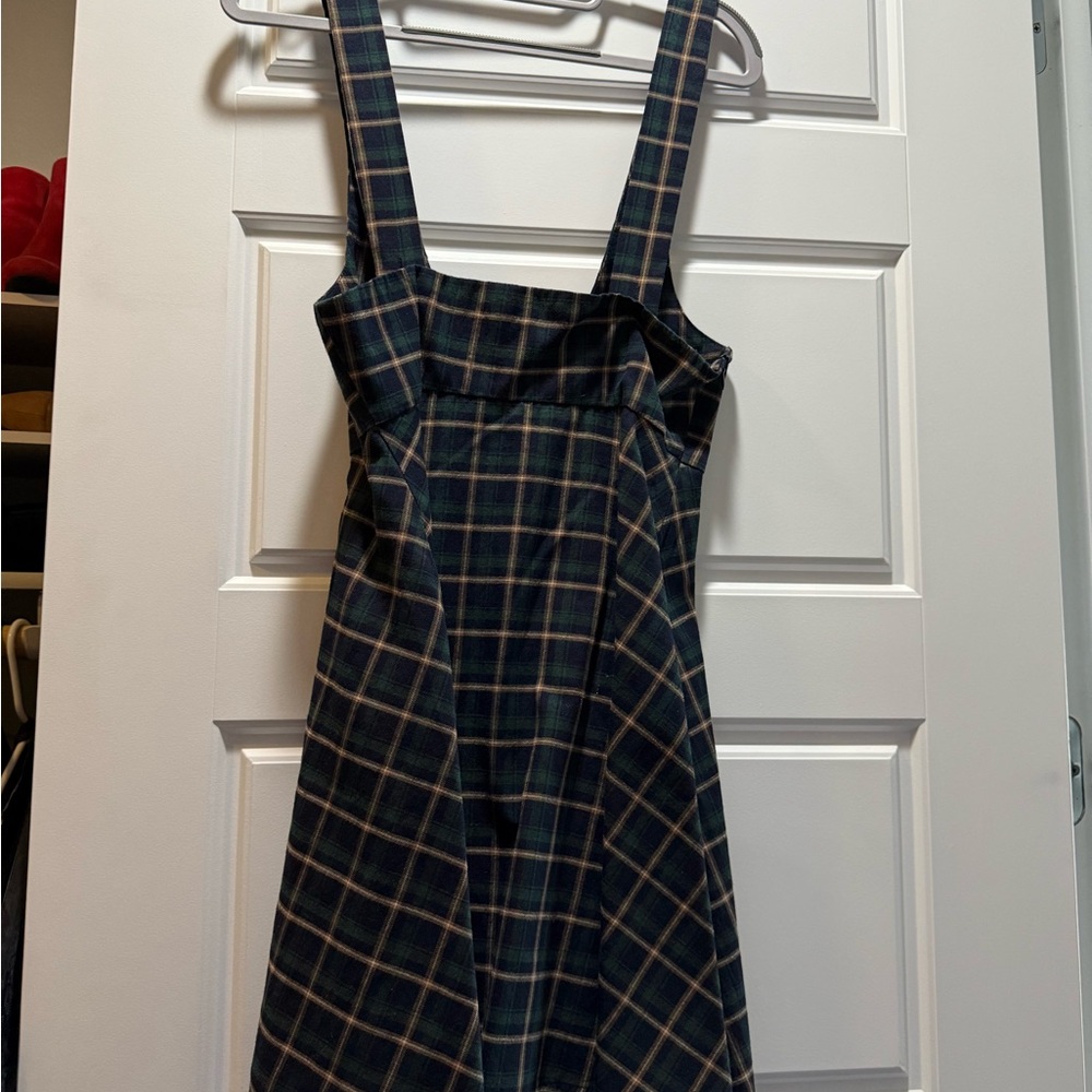 Plaid Sleeveless Dress